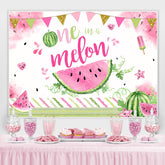 Lofaris One in A Melon Summer Watermelon 1st Birthday Backdrop